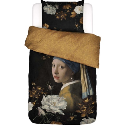Essenza Спално бельо Floral Girl с калъфка за възглавница 60 x 70 cm затваряне с премятане 140 x 220 см черно (401785-100NL-001)