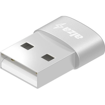 AlzaPower USB-A (M) to USB-C (F) 2.0 biely APW-ADTATC2W