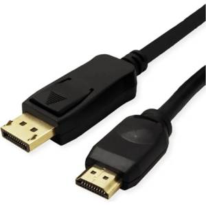 Valueline кабел DisplayPort 1.2 DP - HDMI (UHDTV), 4K60Hz, M/M, 2 m, черен 11.99. 5786-10 (11.99.5786-10)