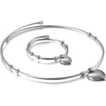 HARAHU Комплект ma-15189 - Сребърен kp15189 (ma-15189)