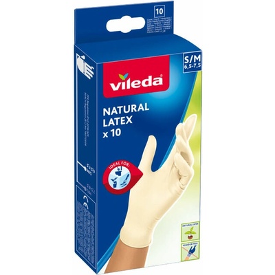 Vileda Natural Latex S/M 10ks 179705