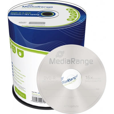 Mediarange DVD-R 4,7GB 16x, 100ks