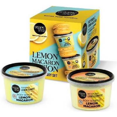 Комплект Lemon Macaron Fusion - Скраб и Суфле за тяло, 2 x 250 ml