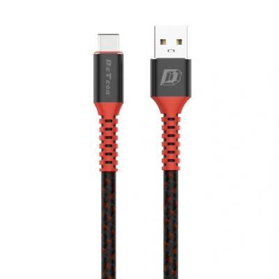 Кабел за данни DeTech DE-C25C USB Type-C, 1m. Черен (Кабел за данни DeTech DE-C25C USB Type-C, 1m. Черен)