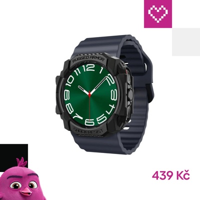 Spigen Rugged Armor, matte black - Samsung Galaxy Watch Ultra ACS08426 – Zboží Živě