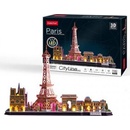 CubicFun 3D puzzle CityLine panorama svítící Paříž 115 ks