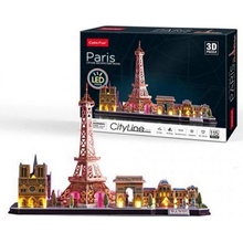 CubicFun 3D puzzle CityLine panorama svítící Paříž 115 ks