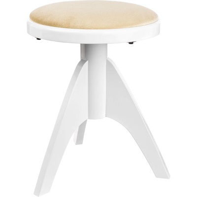 Bespeco SG3 Кръгла табуретка за пиано White (SG3WLVB)