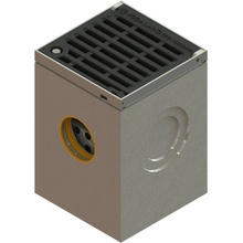 PLASTICK Bodový vpust s liatinovým roštom PRO 300×300 trieda D400
