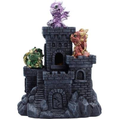 Nemesis Now Комплект фигури и дисплей Nemesis Now Adult: Fantasy - Dragonlings Keep (LED) (U7598B26)