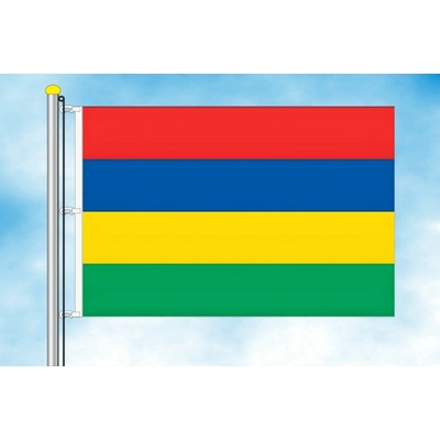 LIBEA, s.r.o. Vlajka Mauricia Rozměr: 40×60 cm, Uchycení: Karabiny na stožár
