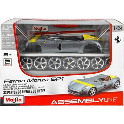 Maisto Kit Ferrari Monza SP-1 Stříbrné 1:24
