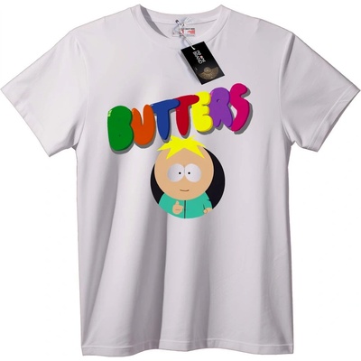 NOONEBRAND Тениска South Park Бътърс - S, White