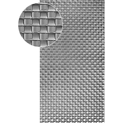 3D plech lisovaný vzor PLETENINA 26 x 26 mm, Plech pozinkovaný 2000 x 1000 x 1,2 mm
