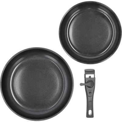 Holm Алуминиев комплект тенджери с подвижна дръжка 2 бр. с незалепващо покритие ø 28 cm - Holm (34112)