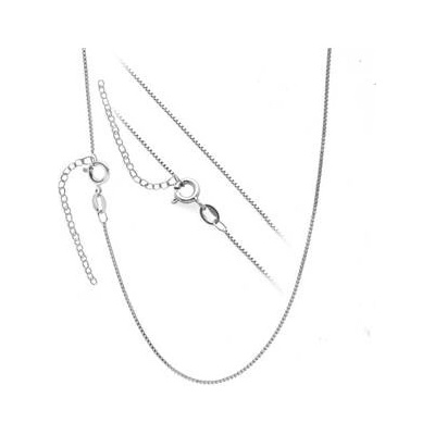 Šperky4U Stříbrný řetízek čtvercový s prodloužením NB-7031-38