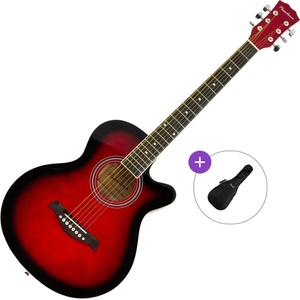 Pasadena SG026C-38 Basic SET Red Sunburst Джъмбо китара