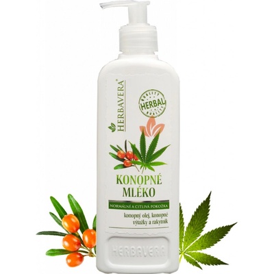 Herbavera Konopné telové mlieko 400 ml