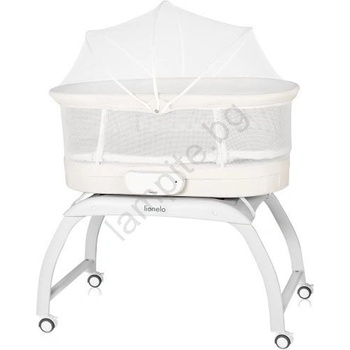 Lionelo - бебешко креватче с везна CORAL бяло (LN0364)