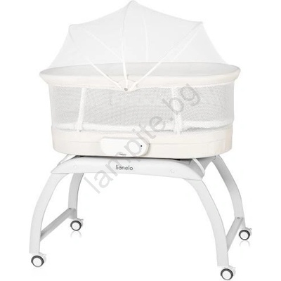 Lionelo - бебешко креватче с везна CORAL бяло (LN0364)