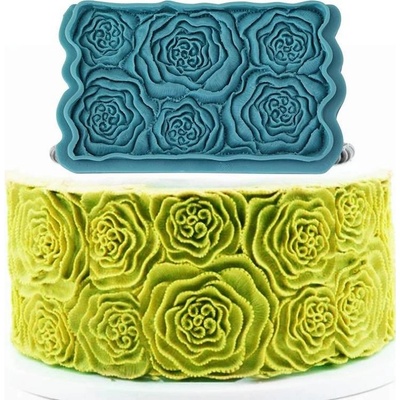 Cakesicq Silikonová formička na povrchy růže 17,5x10,5cm