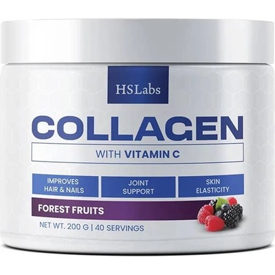 HS Labs Collagen with Vitamin C, горски плодове, 200 g, HS Labs (HS0747)