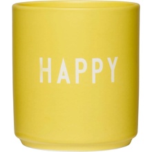 DESIGN LETTERS Porcelánový hrnek Yellow Happy žlutá porcelán 300 ml