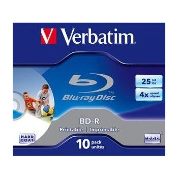 Image 1 of Verbatim Blu-Ray Verbatim BD-R Single Layer 25Gb 4X (Printable) - Box