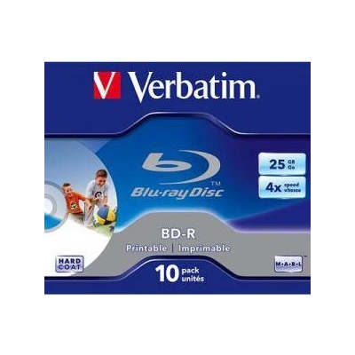 Verbatim Blu-Ray Verbatim BD-R Single Layer 25Gb 4X (Printable) - Box
