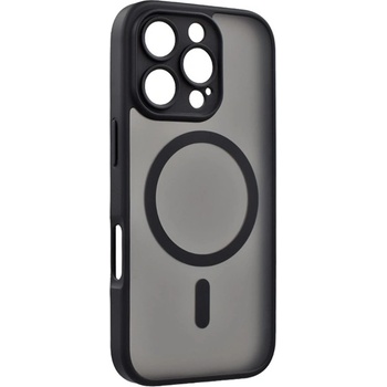 Gigapack iPhone 16 Pro GIGAPACK Силиконов калъф за телефон, удароустойчив, MagSafe, ЧЕРЕН GP-187875 (GP-187875)