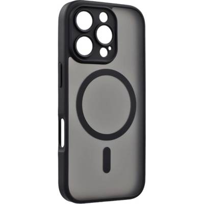 Gigapack iPhone 16 Pro GIGAPACK Силиконов калъф за телефон, удароустойчив, MagSafe, ЧЕРЕН GP-187875 (GP-187875)