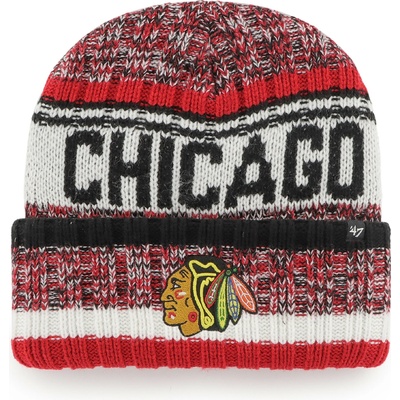 47 Brand pánská Zimní čepice Chicago Blackhawks Quick Route '47 Cuff Knit