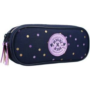 Vadobag Ученически несесер Vadobag Milky Kiss - Dotted Delight, 2 ципа (037-00522)