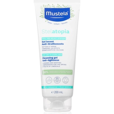 Mustela Bébé успокояващ почистващ гел за атопична кожа 200ml
