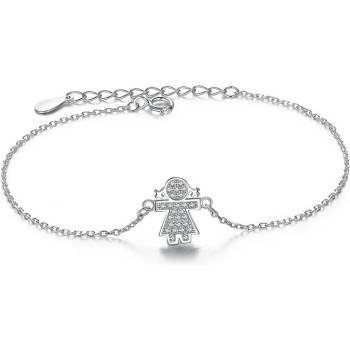 DELIS Сребърна гривна 925, jw1098, момичешки модел, с родиево покритие (jw1098)