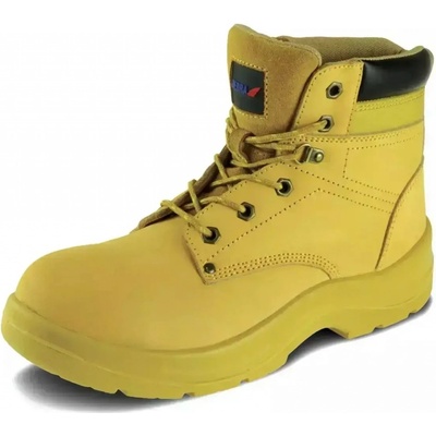 DEDRA-EXIM Safety shoes T5 nubuck S3 SRC BH9T5K topánky žltá