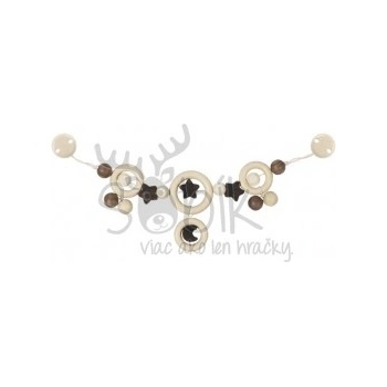 Goki retiazka na kočík s klipmi Mesiačik a hviezda