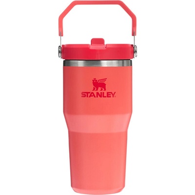 Stanley termofľaša s integrovanou slamkou The IceFlow Tumbler 600 ml Hot Coral