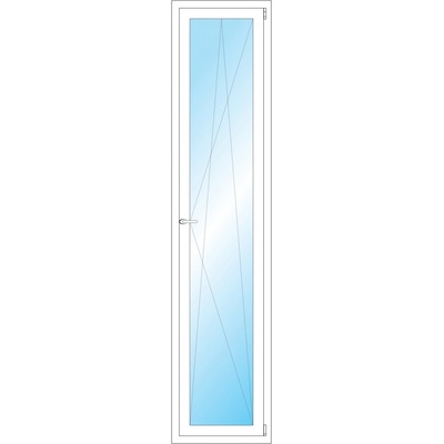 OKNA HNED Plastové okno 53x235 cm bílé otevíravé a sklopné pravé