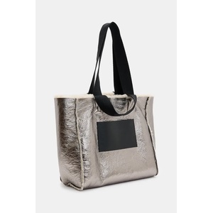 AllSaints Кожена чанта с две лица IZZY SHEARLING (W056XB) - answear - 488,76 лв