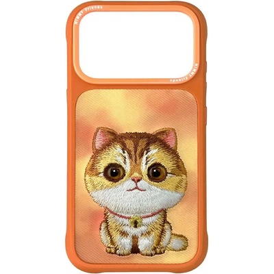 Nimmy Калъф Nimmy Big Eyed Pet 2.0 с котка за iPhone 17 Pro - оранжев (6971080316470)