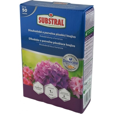 Substral Osmocote dlhodobé hnojivo pre rododendrony a hortenzie 750 g