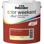 Dekorator Цветен латекс DEKORATOR Color Weekend Matt Бургундско червено - 2.5 литра (11-034)