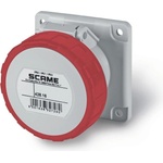 SCAME Промишлен контакт 3P+N+Е 16A IP67/69 ПРАВ серия Optima панелен монтаж 75х75мм - 428.1667 (428.1667)