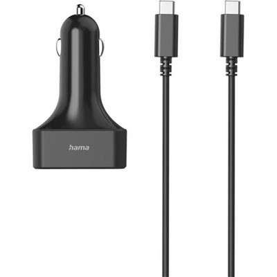 Захранване за лаптоп за кола hama, usb-c, (pd), 5-20 v/ 65 w (200018)