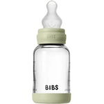 BIBS Стъклена бебешка бутилка Bibs - Със силиконов биберон, 120 ml, Sage (50191250) - baby