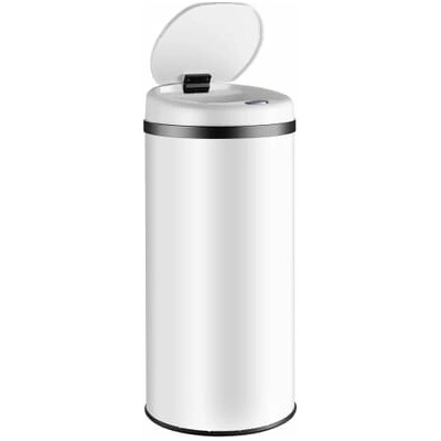 InternetovaZahrada - Bezdotykový odpadkový kôš s USB 50 l - biely