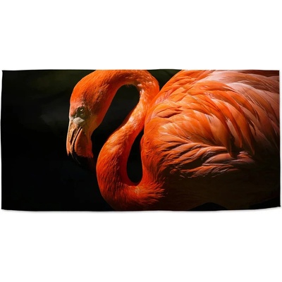 Sablio Ručník s potiskem Plameňák 50 x 100 cm