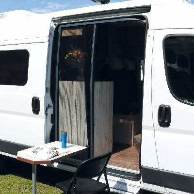 Sieť proti hmyzu do dverí Remis REMICare VAN pre Fiat Ducato so stolovou lištou