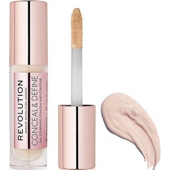 Make-up Revolution Conceal & Define Tekutý korektor C4 3,4 ml